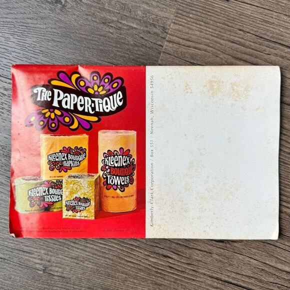 Vintage 1970s The Paper Tique Paper Crafts Booklet Kleenex Tissue Boutique - Picture 2 of 11